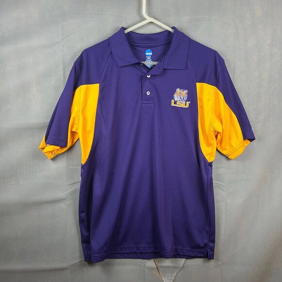 LSU Tigers NCAA By KA Inc T-Shirt Men's Size M Purple Short Sleeves Polyester - Picture 1 of 5